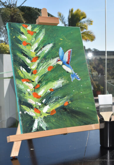 Paint and Sip Class Surrounded by Nature