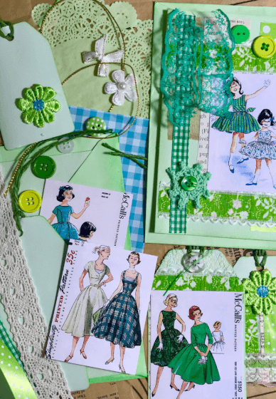 1950's Fashion Gift Cards DIY Kit