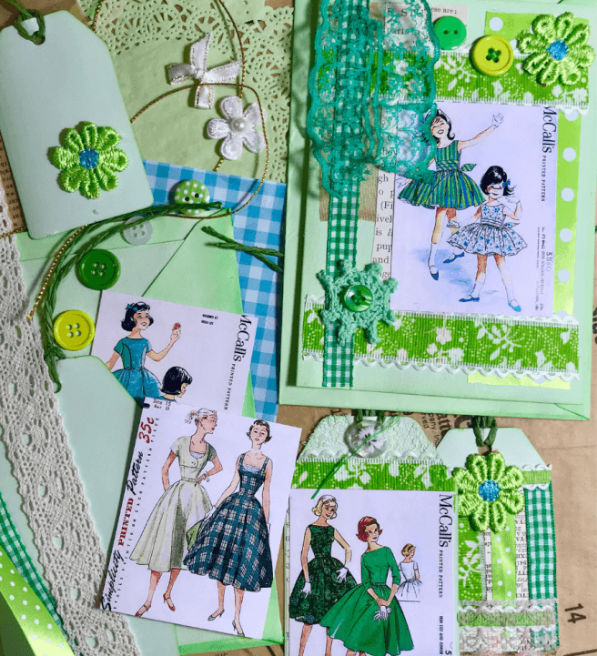 1950's Fashion Gift Cards DIY Kit