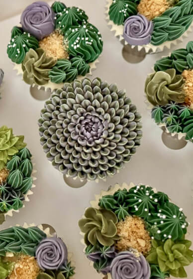3D Succulents Buttercream Cupcakes Workshop