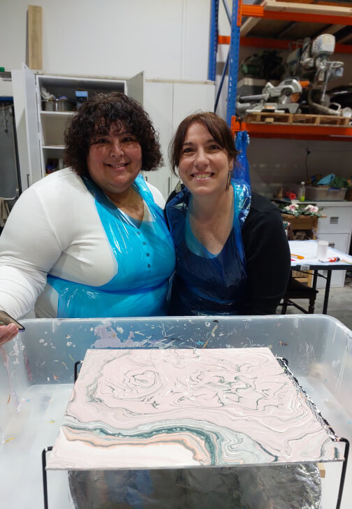 Abstract Acrylic Pouring Class: Ring Pour