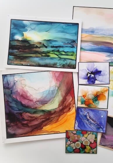 Abstract Alcohol Ink Beginner Course
