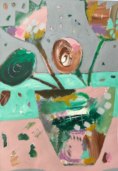 Acrylic Abstract Flower Pot Painting Workshop