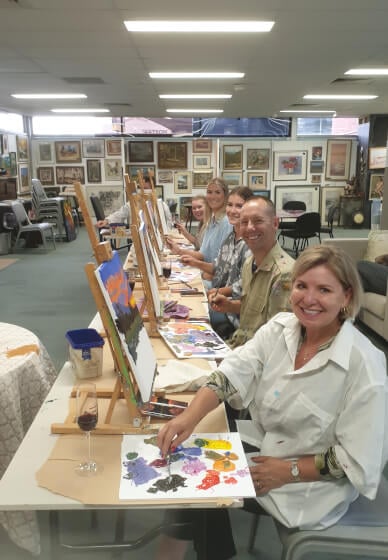 Acrylic Painting Art Class for Groups
