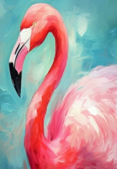 Acrylic Painting Class: Flamingo