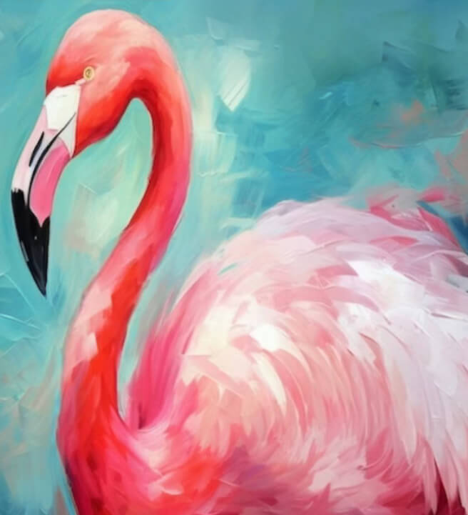 Acrylic Painting Class: Flamingo
