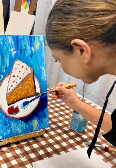 Acrylic Painting Workshop: Coffee and Cake