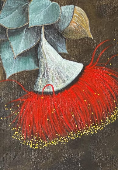 Acrylic Painting Workshop: Eucalyptus Flower