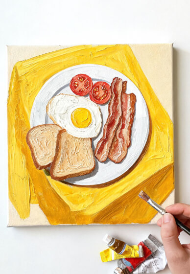 Acrylic Painting Workshop: Food Stories