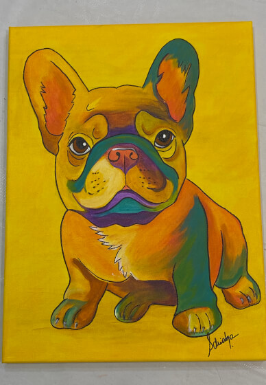 Acrylic Painting Workshop: Frenchie