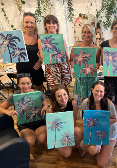 Acrylic Palm Tree Painting Workshop