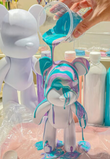 Acrylic Pour Painting Class: Fluid Art Bear