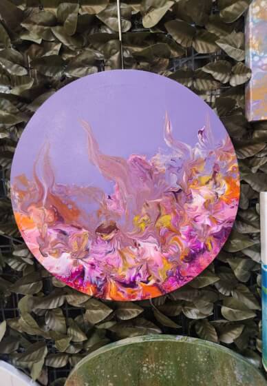 Acrylic Pouring Workshop: Flip Cup Pour / Silicone / Balloon Kiss