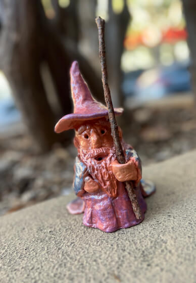 Air Dry Clay Sculpt a Wizard with Wooden Staff Workshop