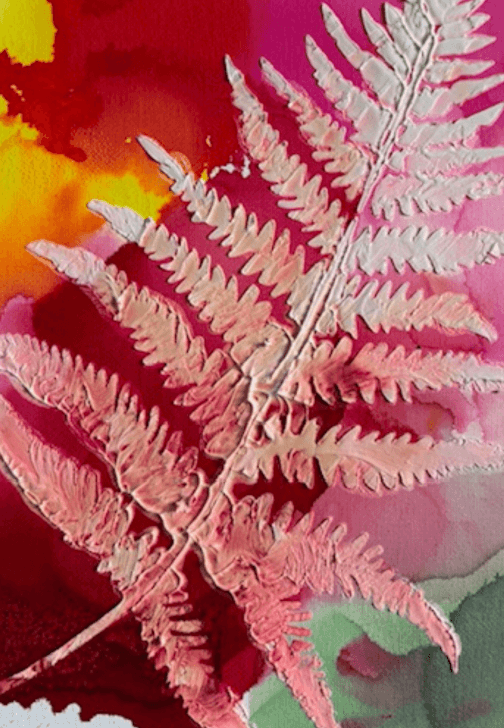 Alcohol Ink and Textured Canvas Art Class
