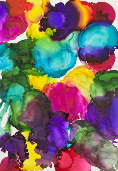 Alcohol Ink Art Workshop with Prosecco