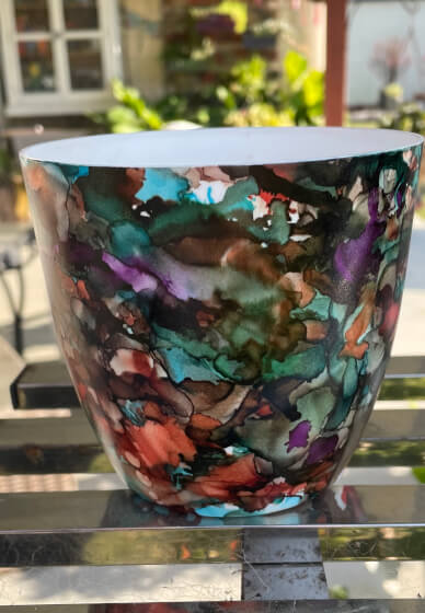 Beginner Alcohol Ink Planter Pot Workshop