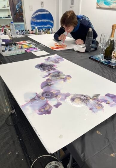 Alcohol Ink Workshop: Gifts Cards and Artwork