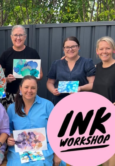 Alcohol Ink Workshop: Paint and Sip