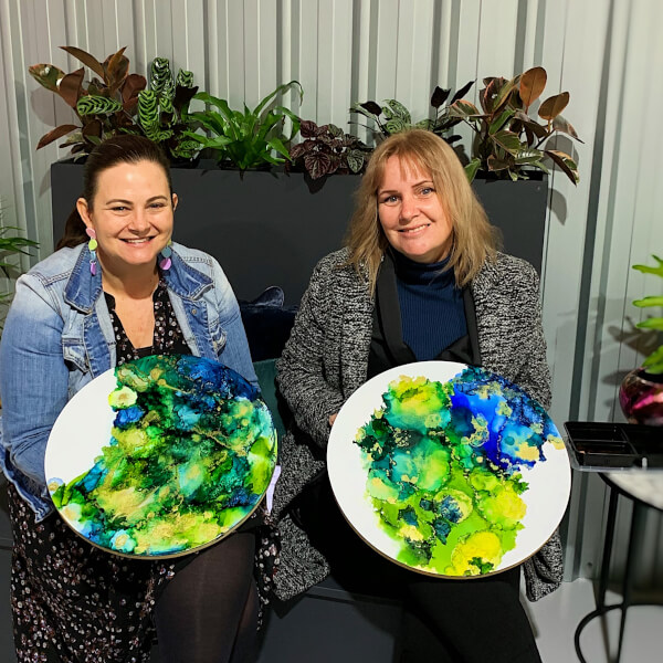 Alcohol Inks Class for Beginners Brisbane Events ClassBento