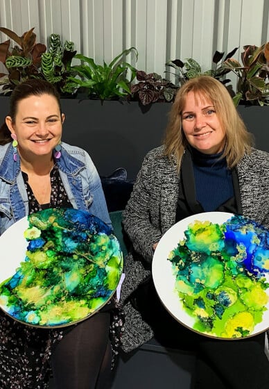 Alcohol Inks Class for Beginners