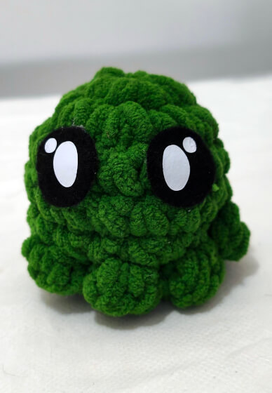 Amigurumi Crochet Class: Mini Octopus with Felted Eyes