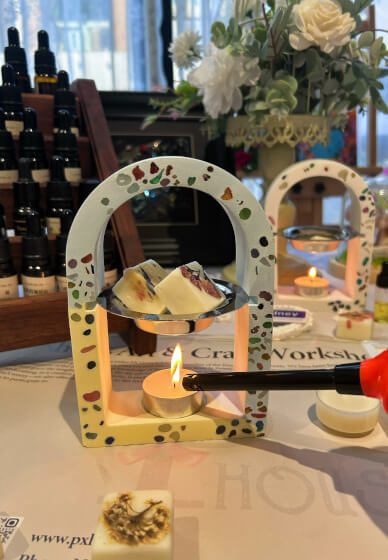 Aroma Plaster Terrazzo Wax Melt Burner Workshop