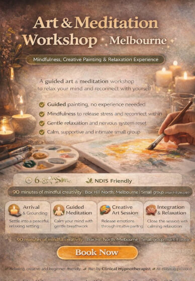 Art and Meditation Workshop Melbourne | Mindfulness, Creative Paint