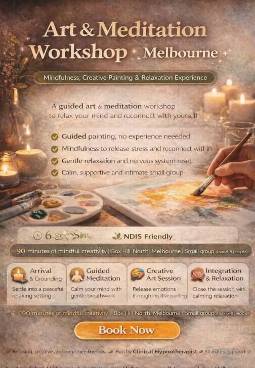 Art and Meditation Workshop Melbourne | Mindfulness, Creative Paint