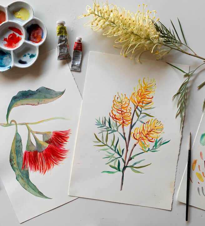 Australian Flora Watercolour Painting Class