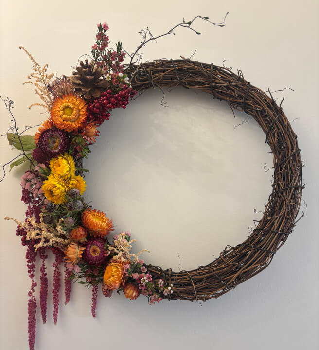 Autumn Wreath Making Class in the Garden