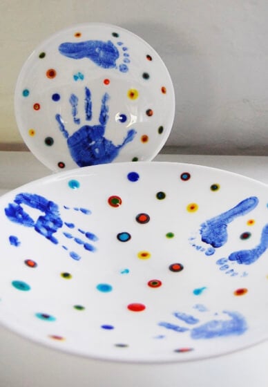 Baby Hand-print Glass Bowl Workshop