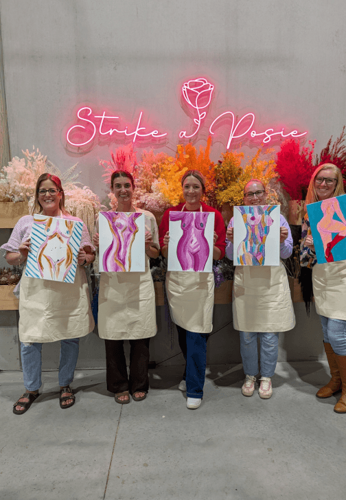 Bare and Bubbly - Paint and Sip Workshop