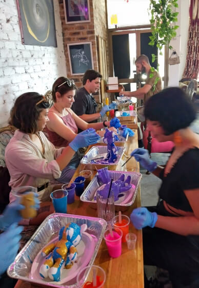 Bear Acrylic Pour Party