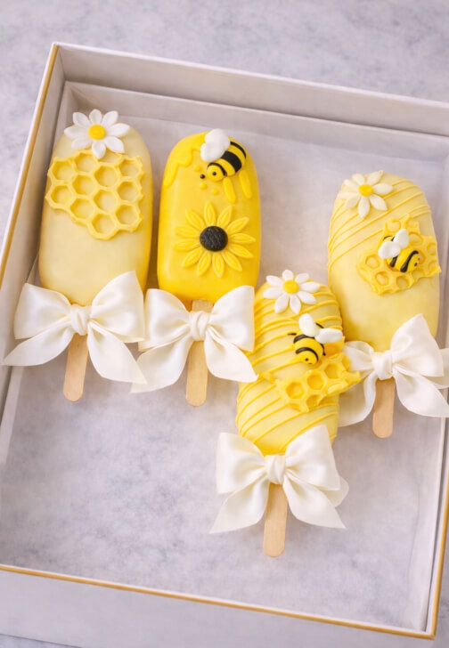 Bee-Themed Dubai Chocolate Cakesicle Workshop