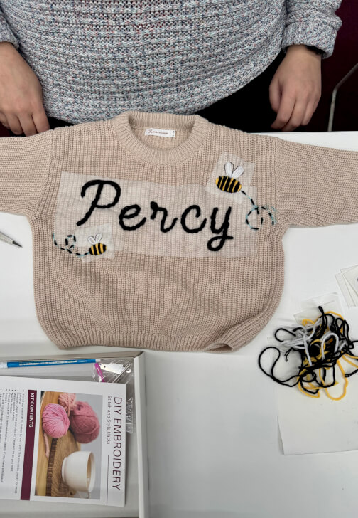 Beginner Embroidery Class: Stitch Your Own Knitwear