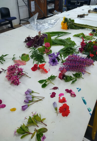 Hapa-Zome Flower Printing Workshop
