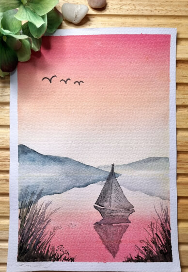 Beginner Watercolour Landscape Painting Class