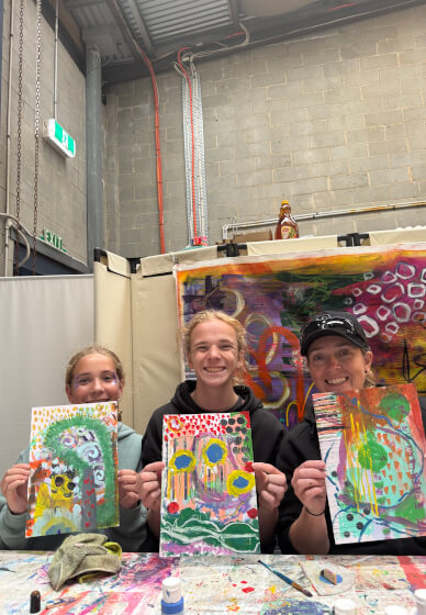 Beginner's Abstract Acrylic Term for Teens