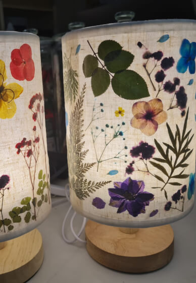 Beginners Pressed Flower Lamp Making Class