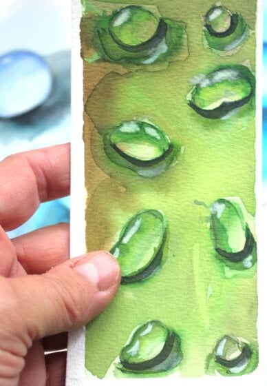 Beginners' Watercolour Droplets