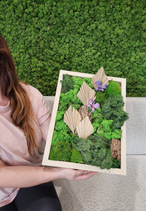 Biophilic Wall Art Workshop: Create Your Own Moss Frame