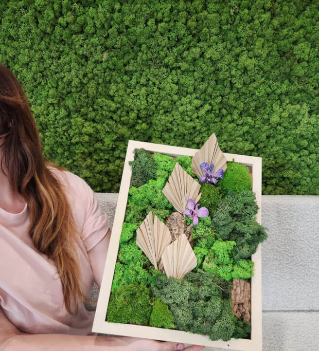 Biophilic Wall Art Workshop: Create Your Own Moss Frame
