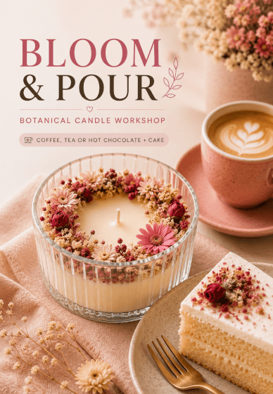 Bloom and Pour: Botanical Candle Workshop