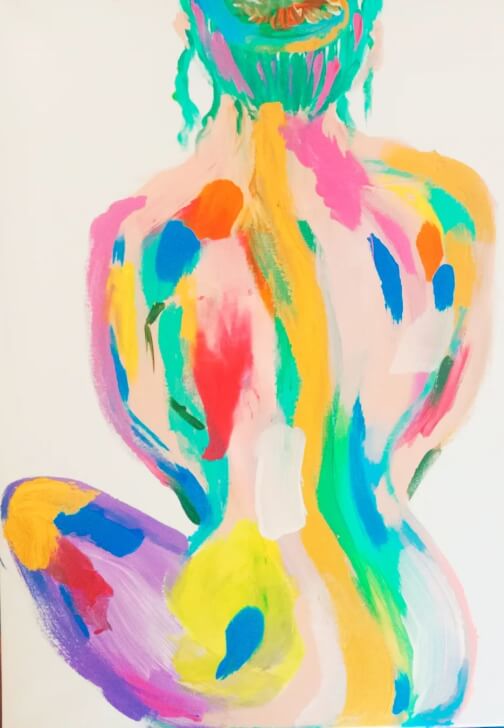 Boho Style Paint and Sip - Abstract Woman