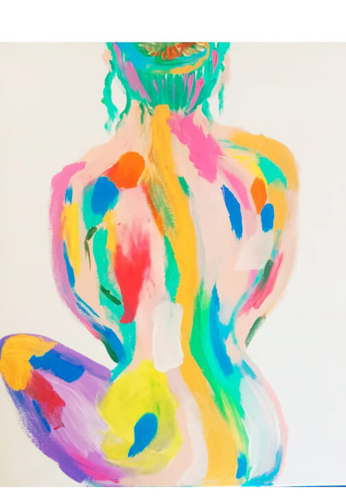 Boho Style Paint and Sip Class: Abstract Woman
