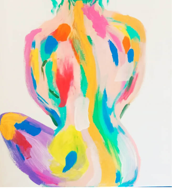 Boho Style Paint and Sip Class: Abstract Woman
