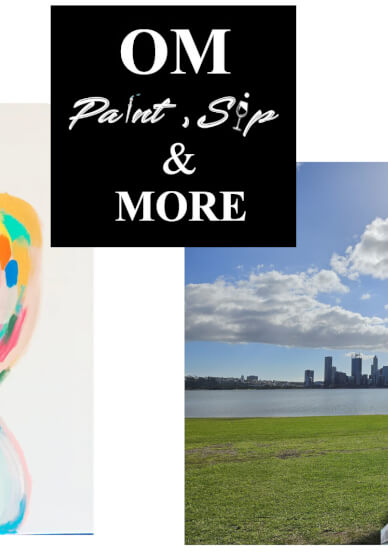 Boho Style Paint, Sip and Manifest - Abstract Woman