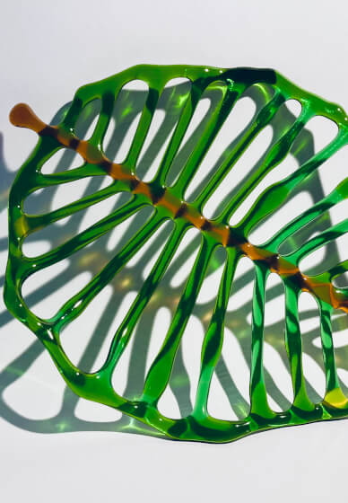 Botanical-inspired Glass Leaf Sculpture Workshop