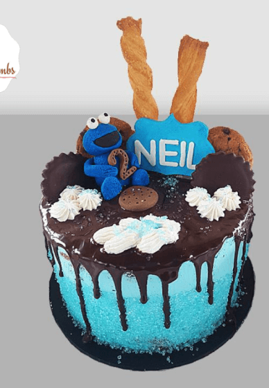 Cake Decorating Workshop: Cookie Monster Drip Cake